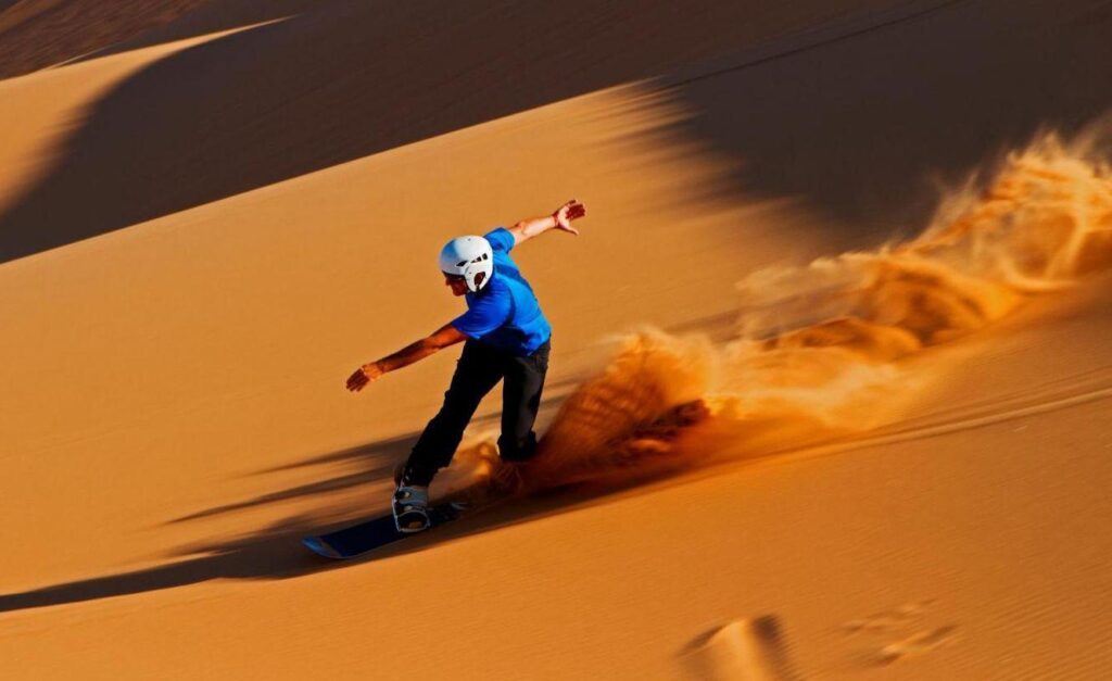 sandboarding in Merzouga